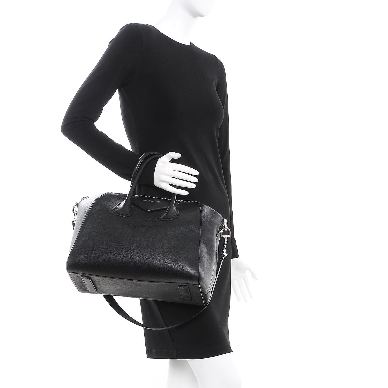 Givenchy Sugar Goatskin Medium Antigona Black 3 of 14