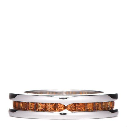 Bulgari 18K White Gold Citrine B.Zero1 One-Band Ring 52 6 3 of 4