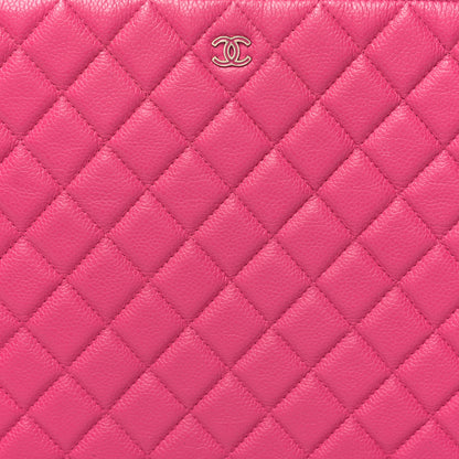 Chanel Caviar Quilted Large Cosmetic Case Pink 8 of 10