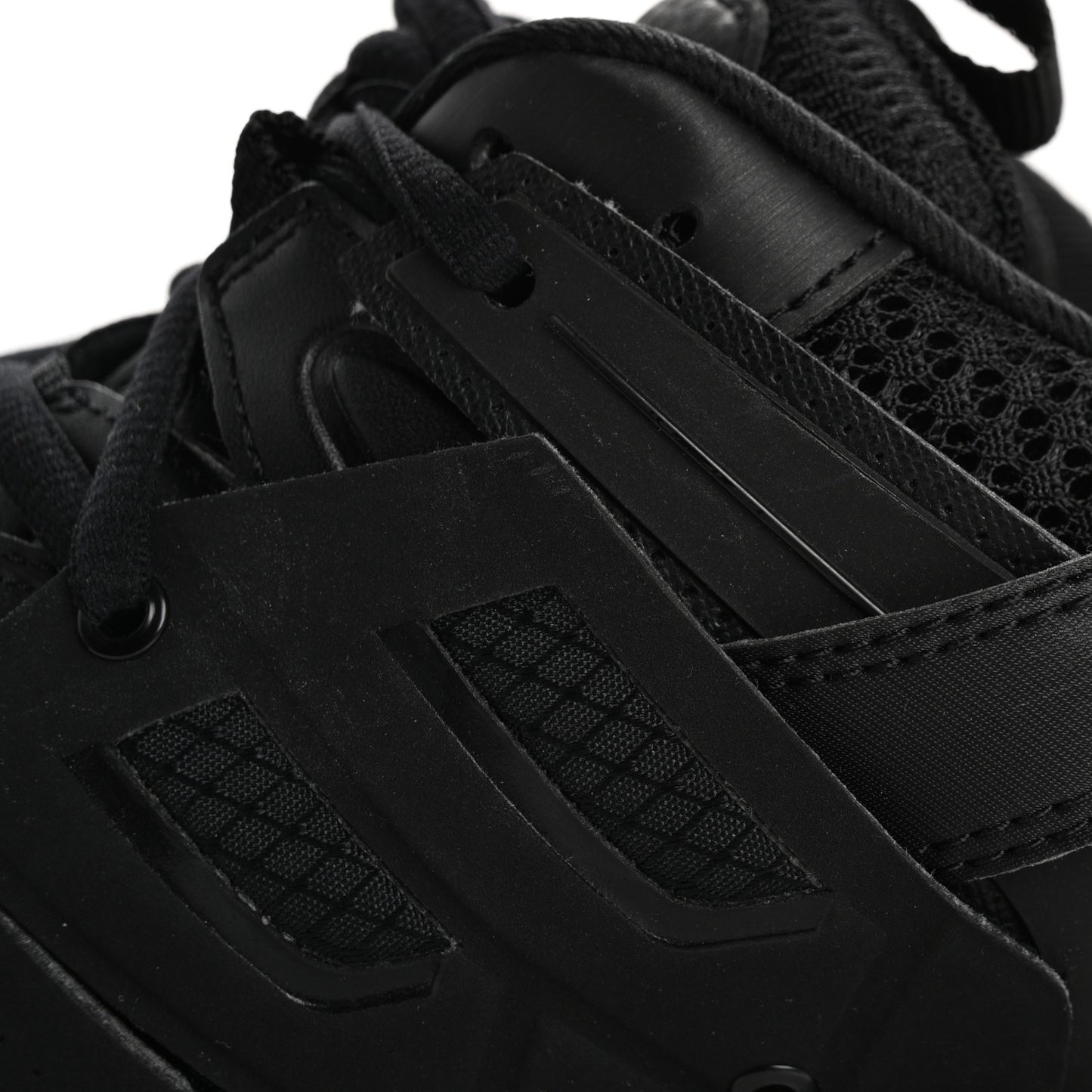 Mesh Nylon Mens Track Sneakers 40 Black