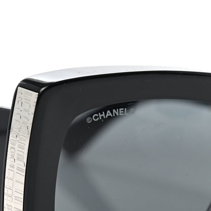 Chanel Acetate Rectangle Sunglasses 5435 Black 7 of 7