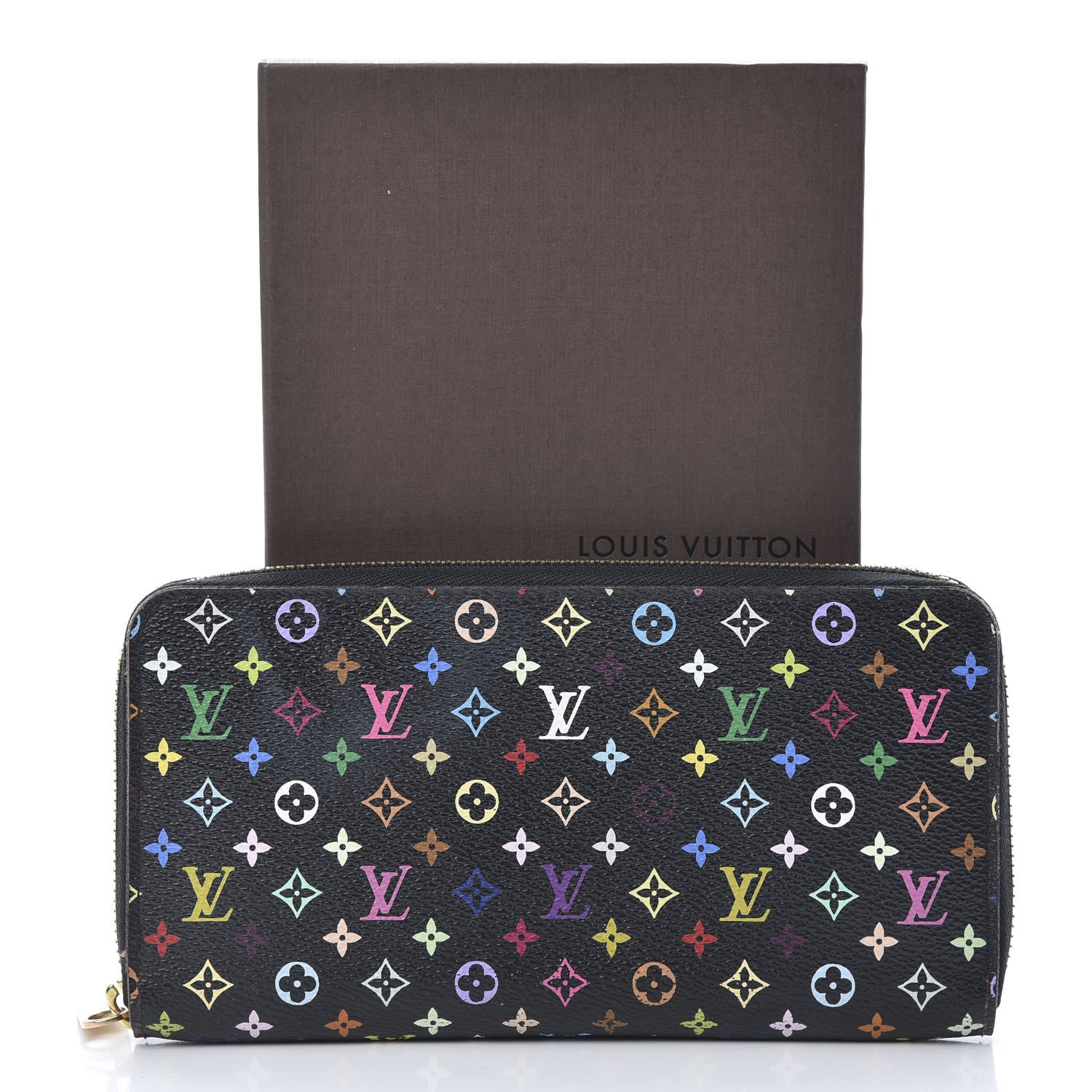 Louis Vuitton Monogram Multicolor Zippy Wallet Black Grenade 12 of 12