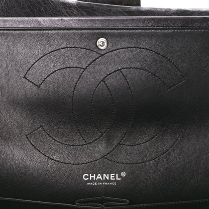 Chanel Metallic Aged Calfskin Quilted 2.55 Reissue 227 Flap So Black 6 of 10