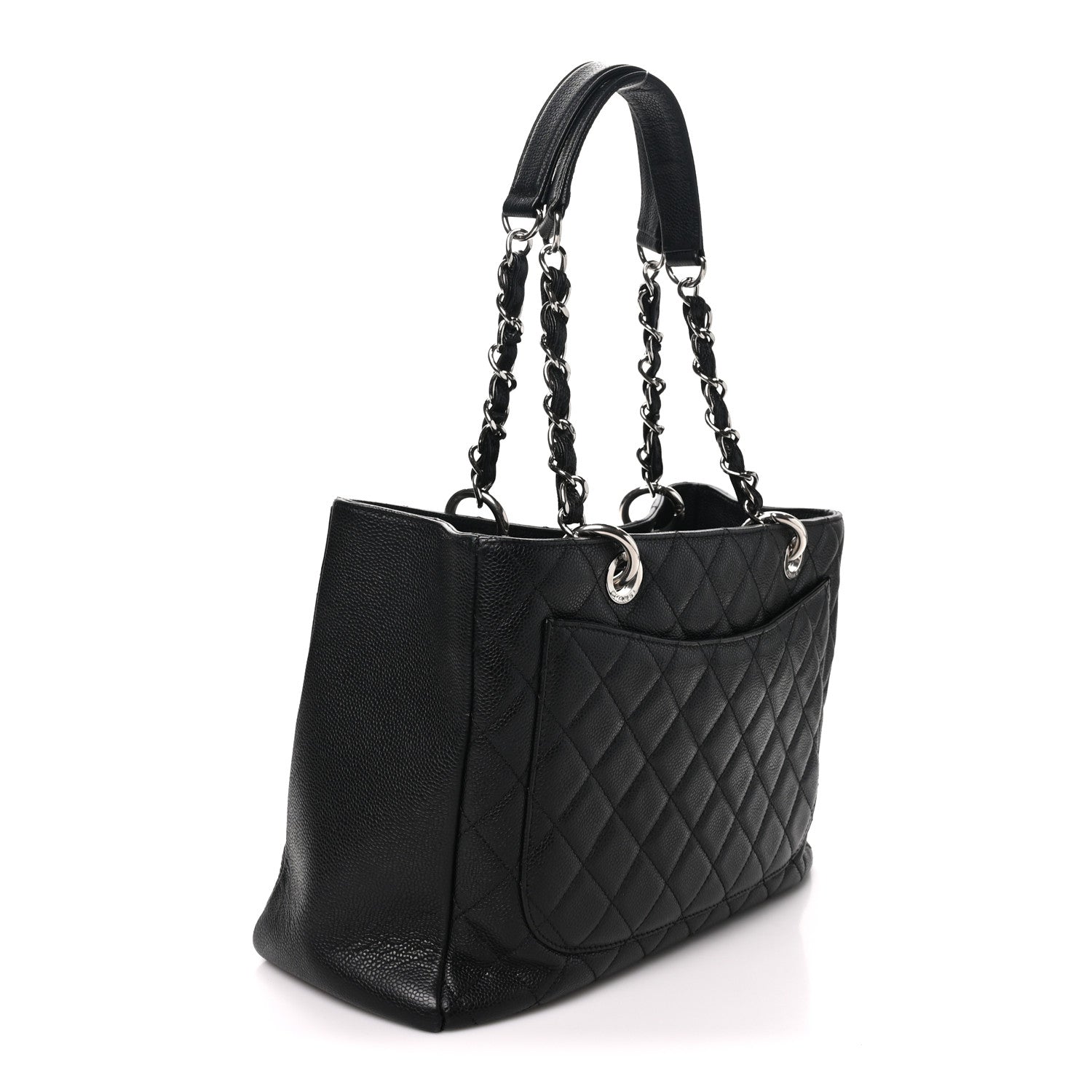 Chanel Caviar Quilted Grand Shopping Tote GST Black 2 of 9