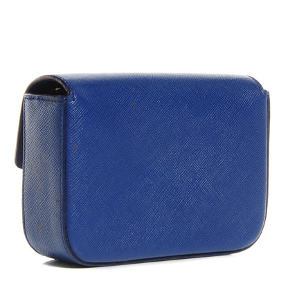 Prada Saffiano Box Clutch Bleuette 3 of 12
