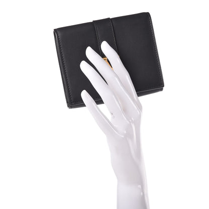 Saint Laurent Calfskin Classic Y Compact Wallet Black 2 of 7