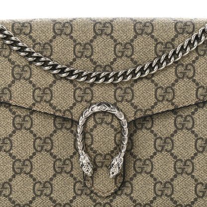 Gucci GG Supreme Monogram Mini Dionysus Chain Wallet Beige Vulcanic Red 8 of 14