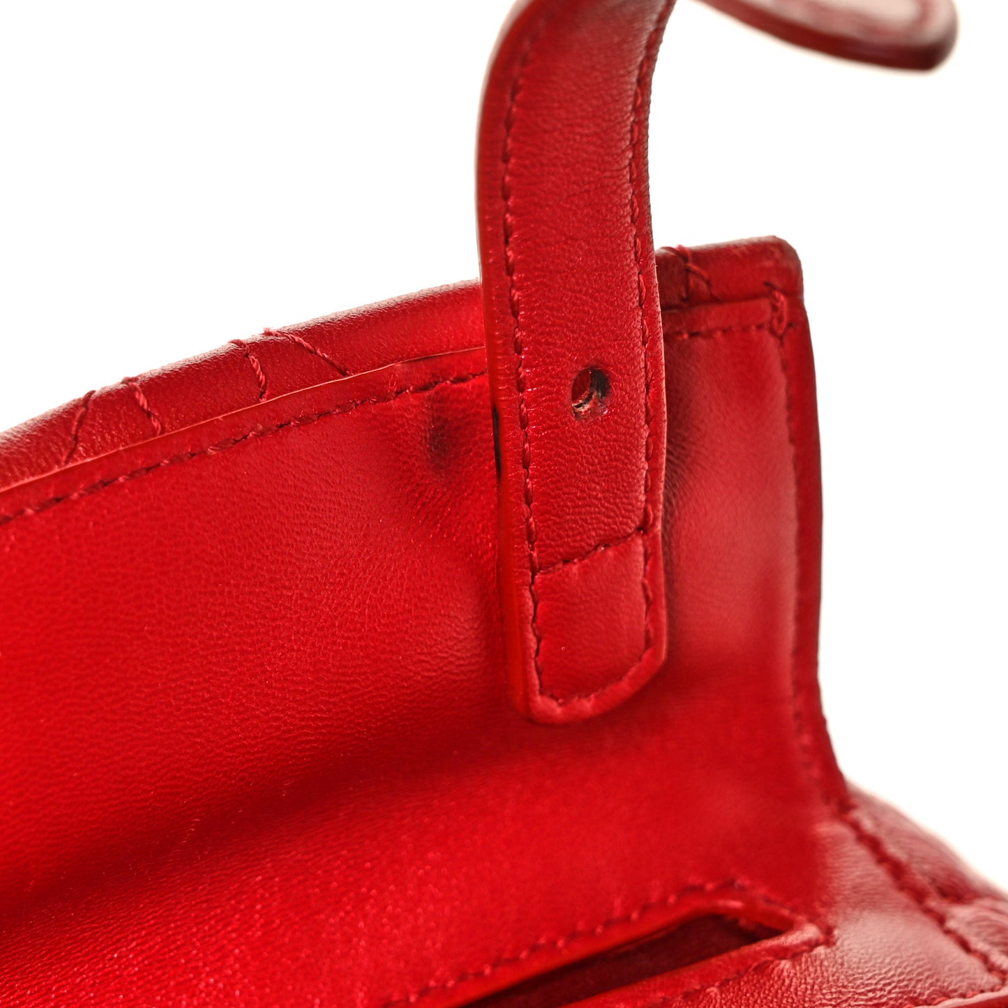 Lambskin Cannage Small Stardust Backpack Red