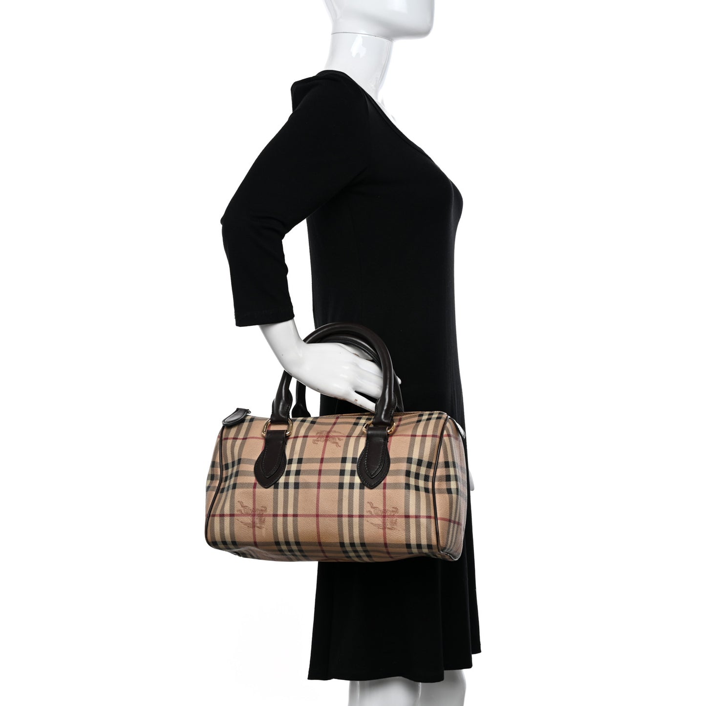 Haymarket Check Small Chester Bowling Bag Chocolate