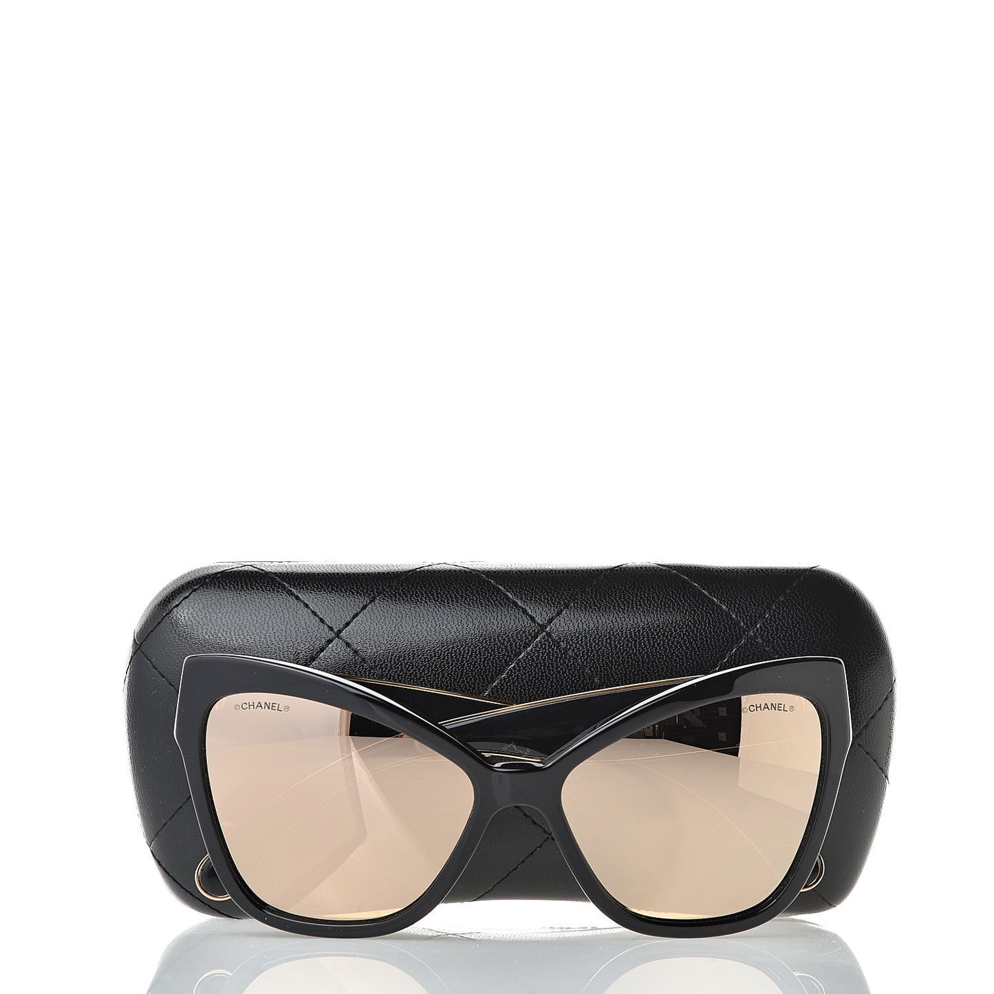 Acetate CC Cat Eye Sunglasses 5271 Black