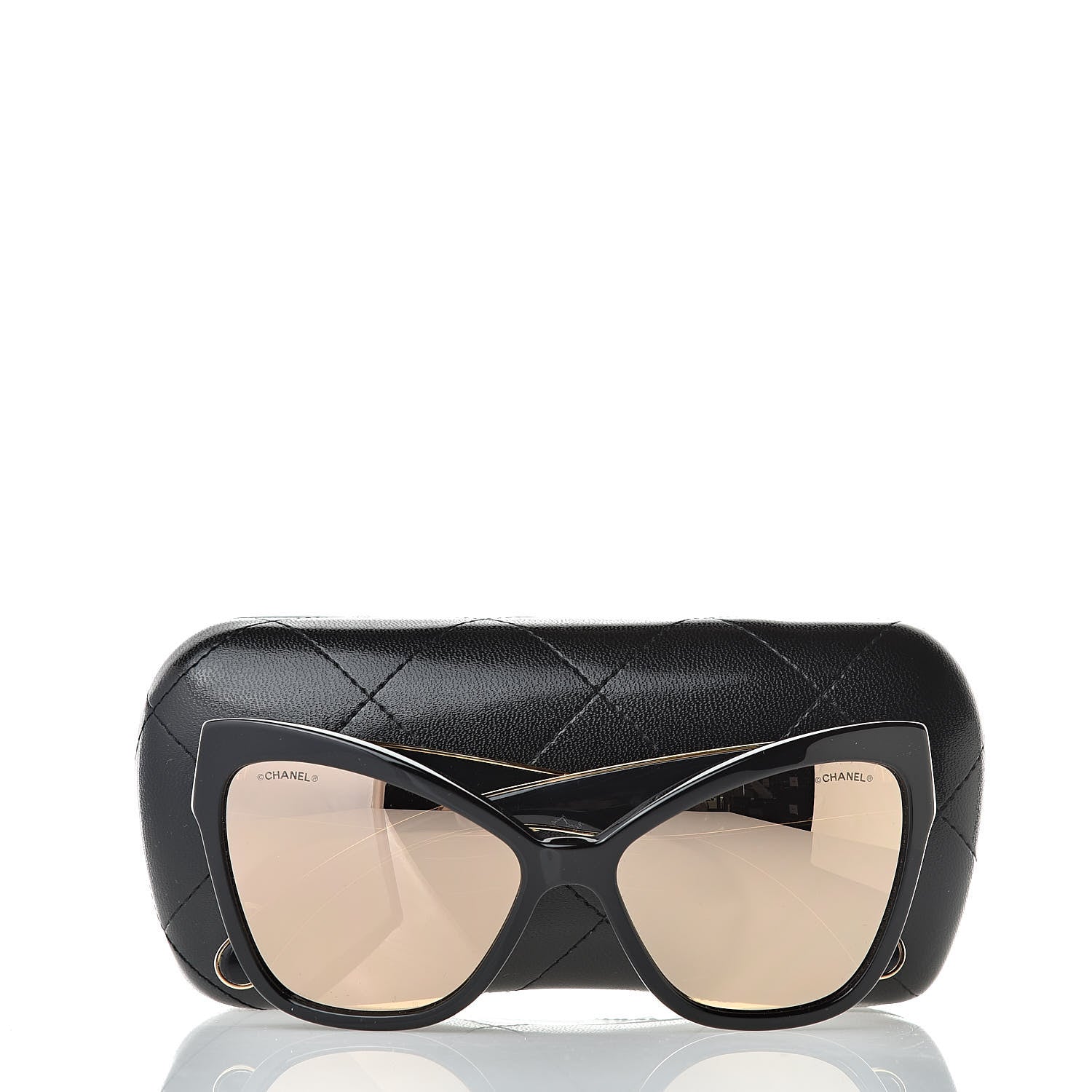 Chanel Acetate CC Cat Eye Sunglasses 5271 Black 7 of 7