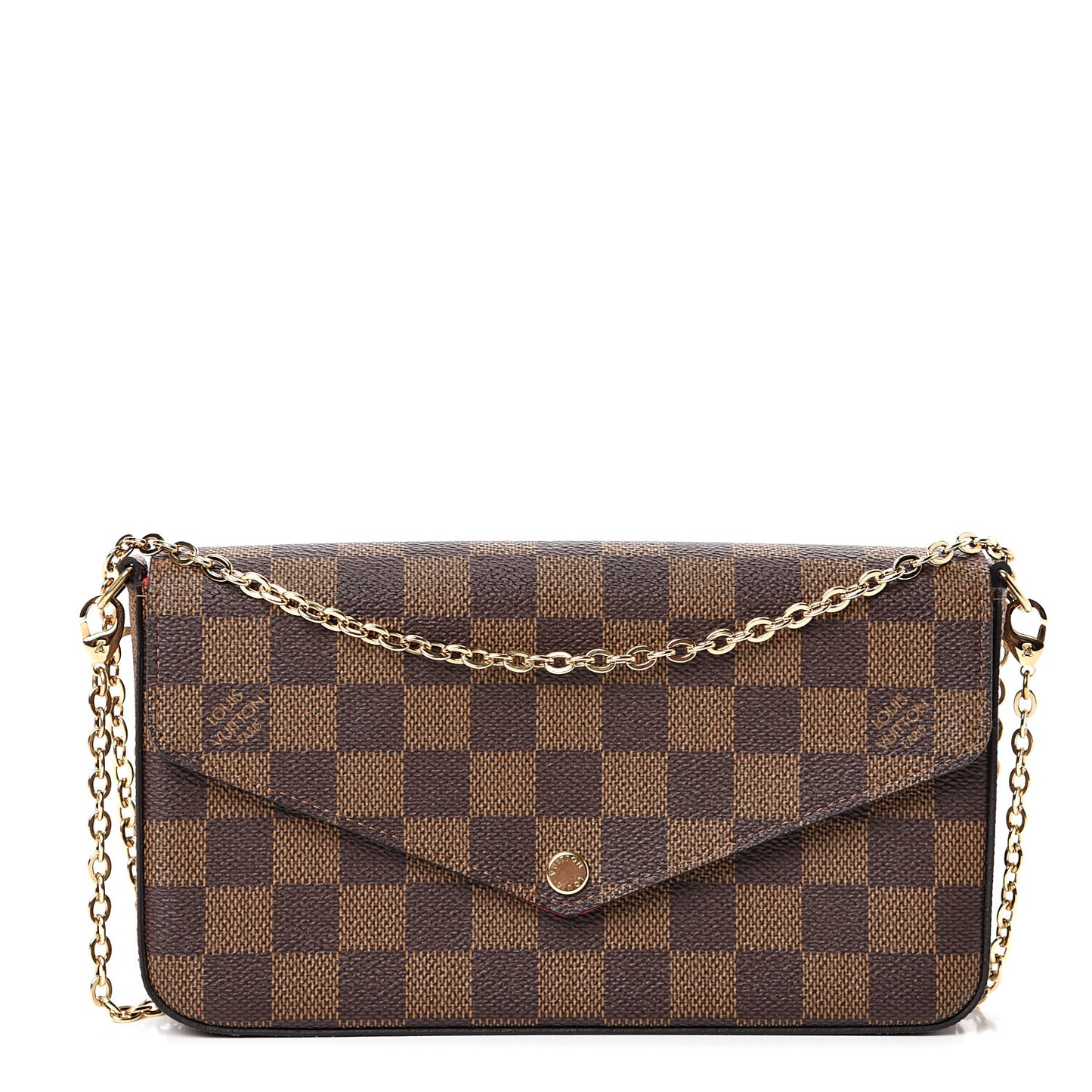 Damier Ebene Pochette Felicie Chain Wallet