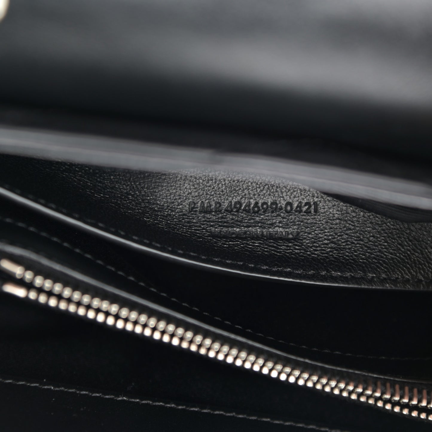 Calfskin Y Quilted Monogram Small Loulou Chain Satchel Black