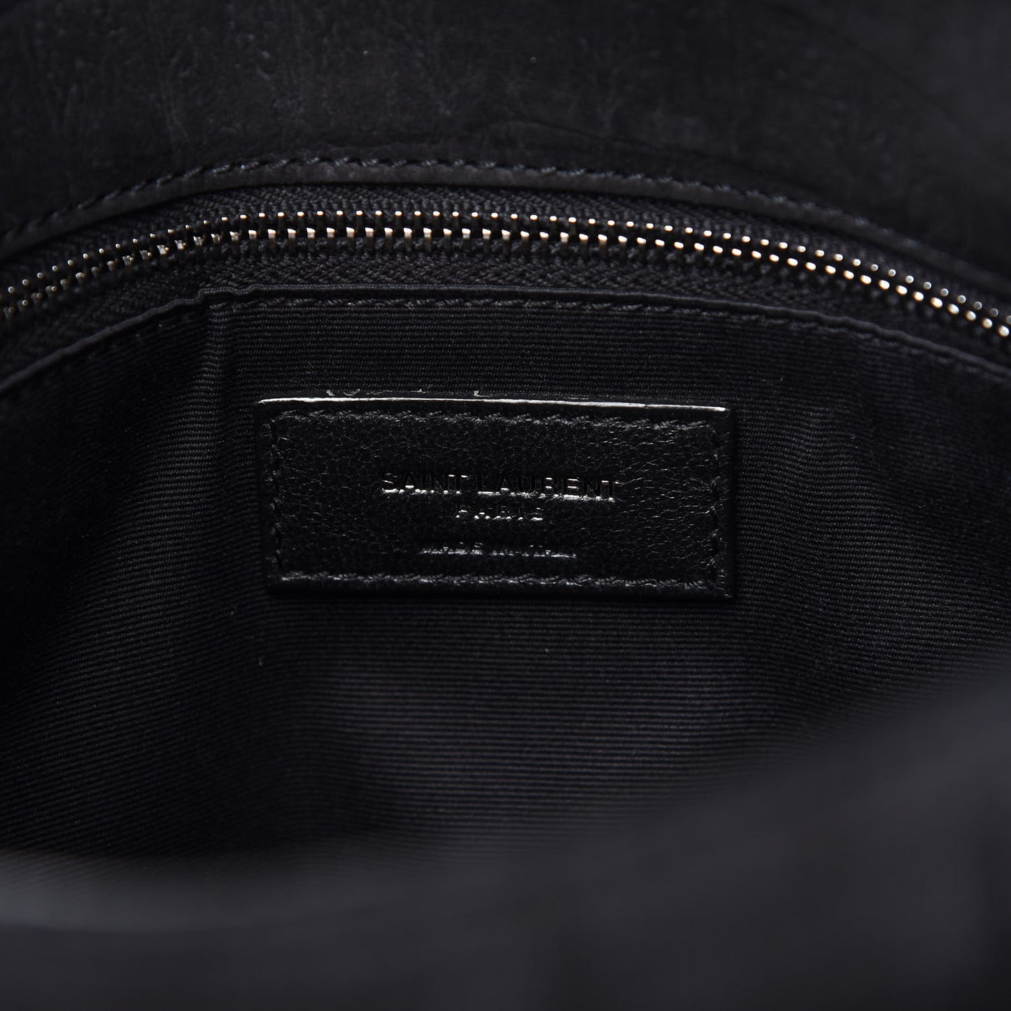 Nubuck Crocodile Embossed Monogram Medium Niki Chain Satchel Black