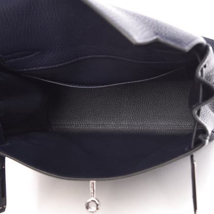 Hermes Taurillon Clemence Kelly Ado Backpack Bleu Nuit 5 of 12