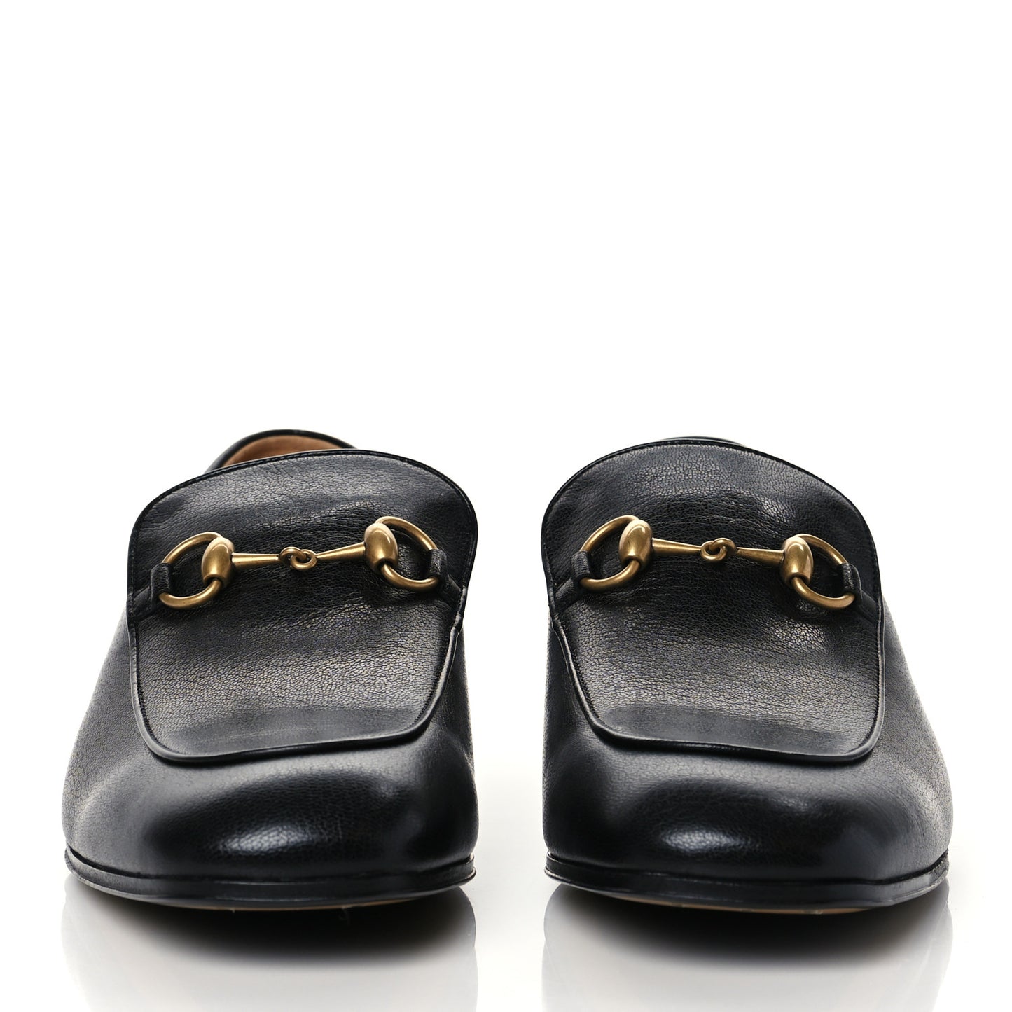 Goatskin Mens Horsebit Loafers 8.5 Black