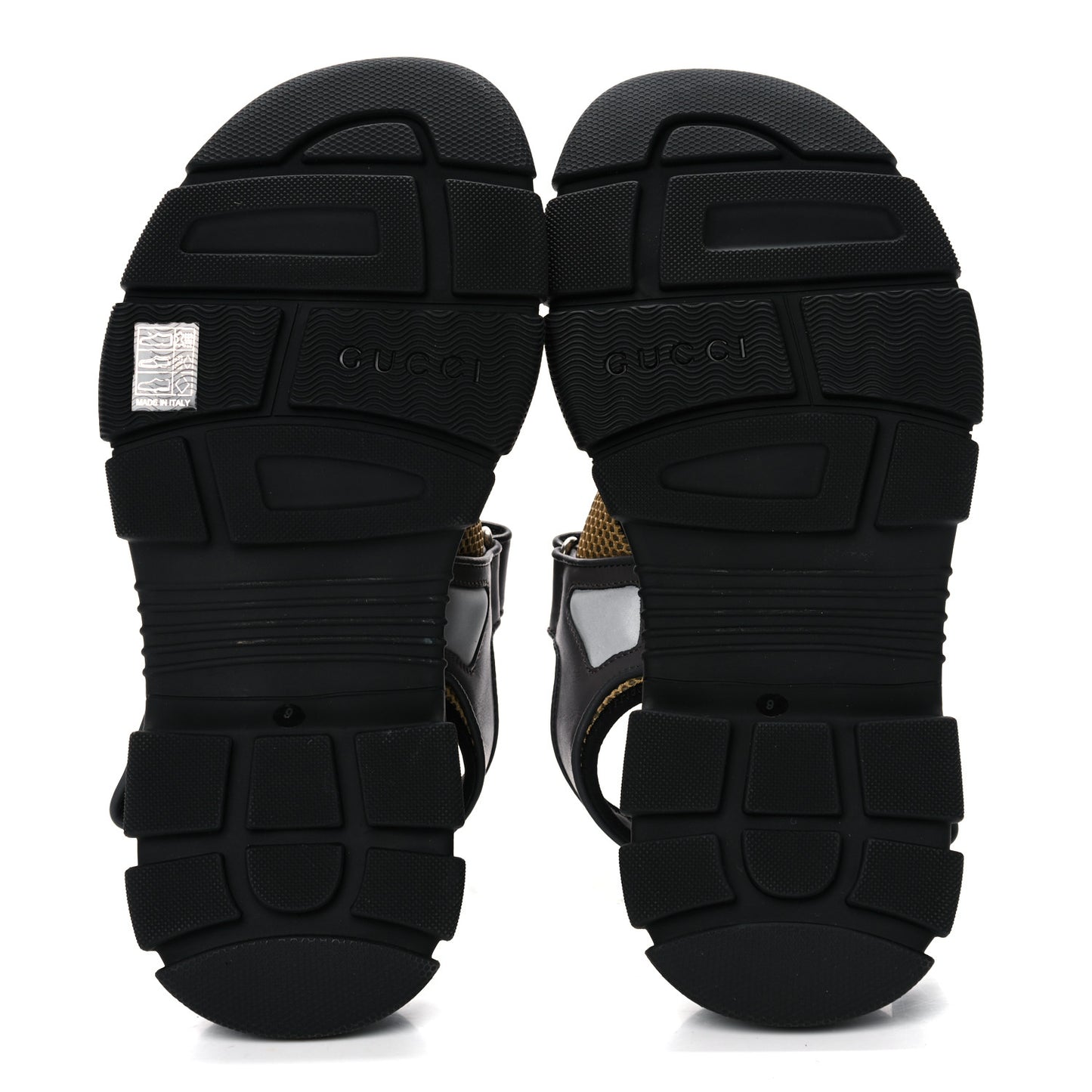 X SEGA Nappa Mesh Mens Aguru Sandals 9 Loess Black
