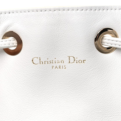 Christian Dior Calfskin Paradise Bubble Bucket Bag White 6 of 10