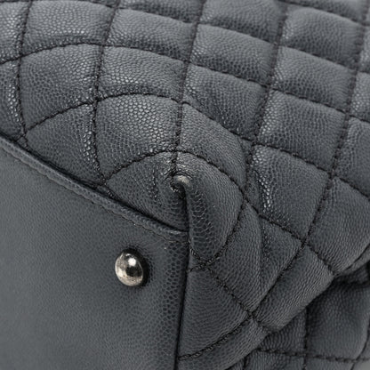 Chanel Caviar Lizard Quilted Large Coco Handle Flap Grey 16 of 16