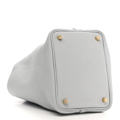 Hermes Taurillon Clemence Picotin Lock 18 PM Bleu Pale 4 of 11