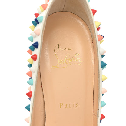 Christian Louboutin Gomme Pigalle Spikes 120 Pumps 40 White Multicolor 7 of 14