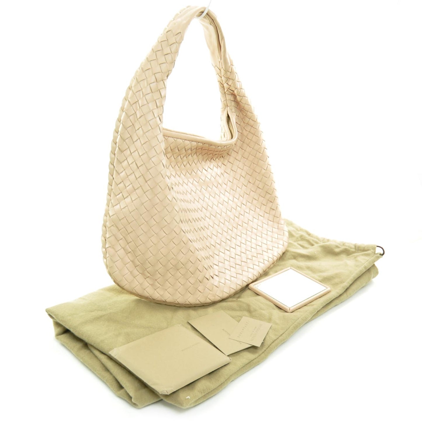 Nappa Intrecciato Medium Veneta Hobo Lotus