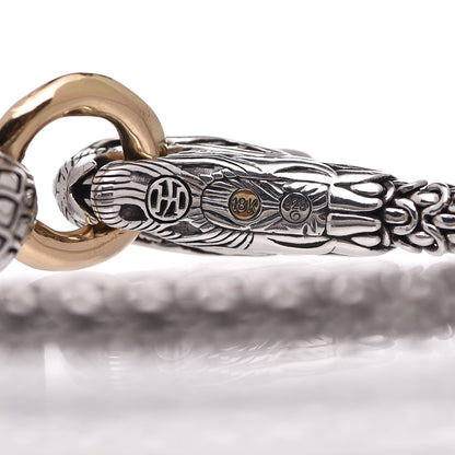 John Hardy Sterling Silver 18K Yellow Gold 6mm Naga Dragon Bracelet 6 of 7