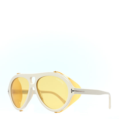 Tom Ford Acetate Neghman Aviator Sunglasses Ivory 1 of 7