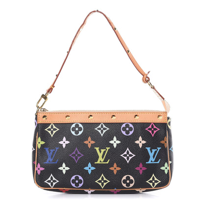 Louis Vuitton Monogram Multicolor Pochette Accessories Black 1 of 13