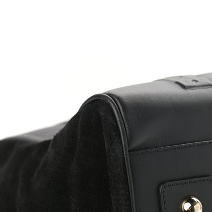 Mulberry Calfskin Suede Maisie Clipper Satchel Black 10 of 15