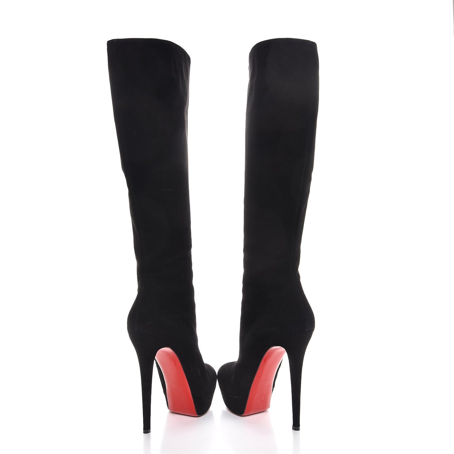 Suede Bianca Botta 140 Knee Boots 39.5 Black