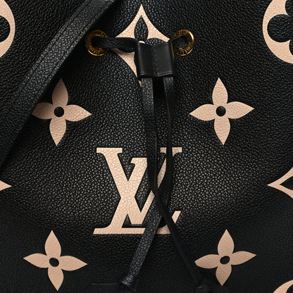 Louis Vuitton Empreinte Monogram Giant Neonoe MM Black Beige 9 of 13