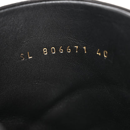 Saint Laurent Nappa Jill 75 Ankle Booties 40 Black 9 of 9