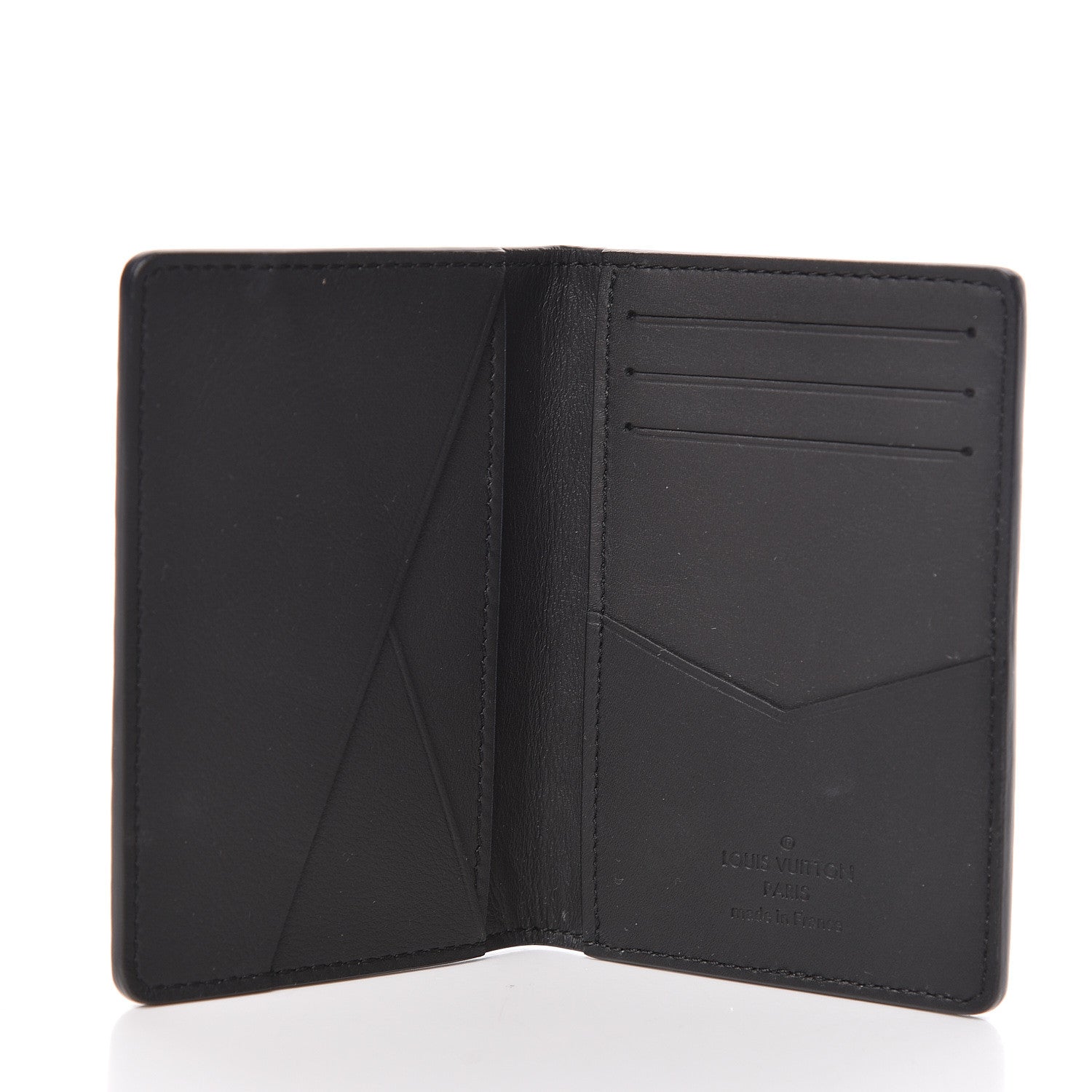 Louis Vuitton Taurillon Monogram Pocket Organizer Black 5 of 7