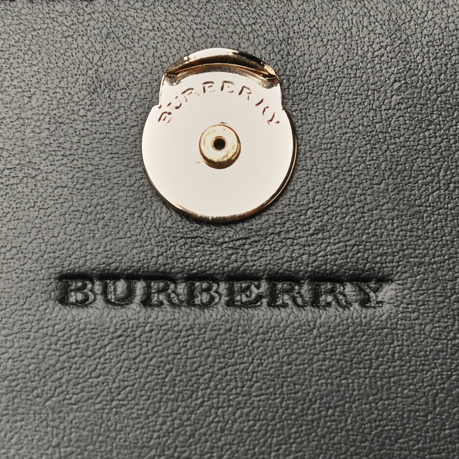 Burberry Haymarket Check Henley Wallet On Chain Black 7 of 10