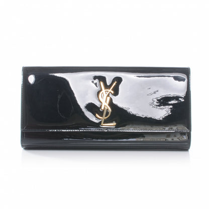 Saint Laurent Patent Cassandre Clutch Black 1 of 6