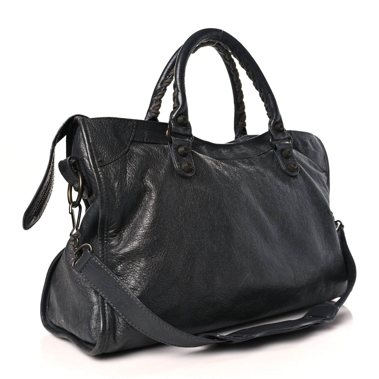 Agneau Giant 12 Gunmetal Hardware City Gris Fossile