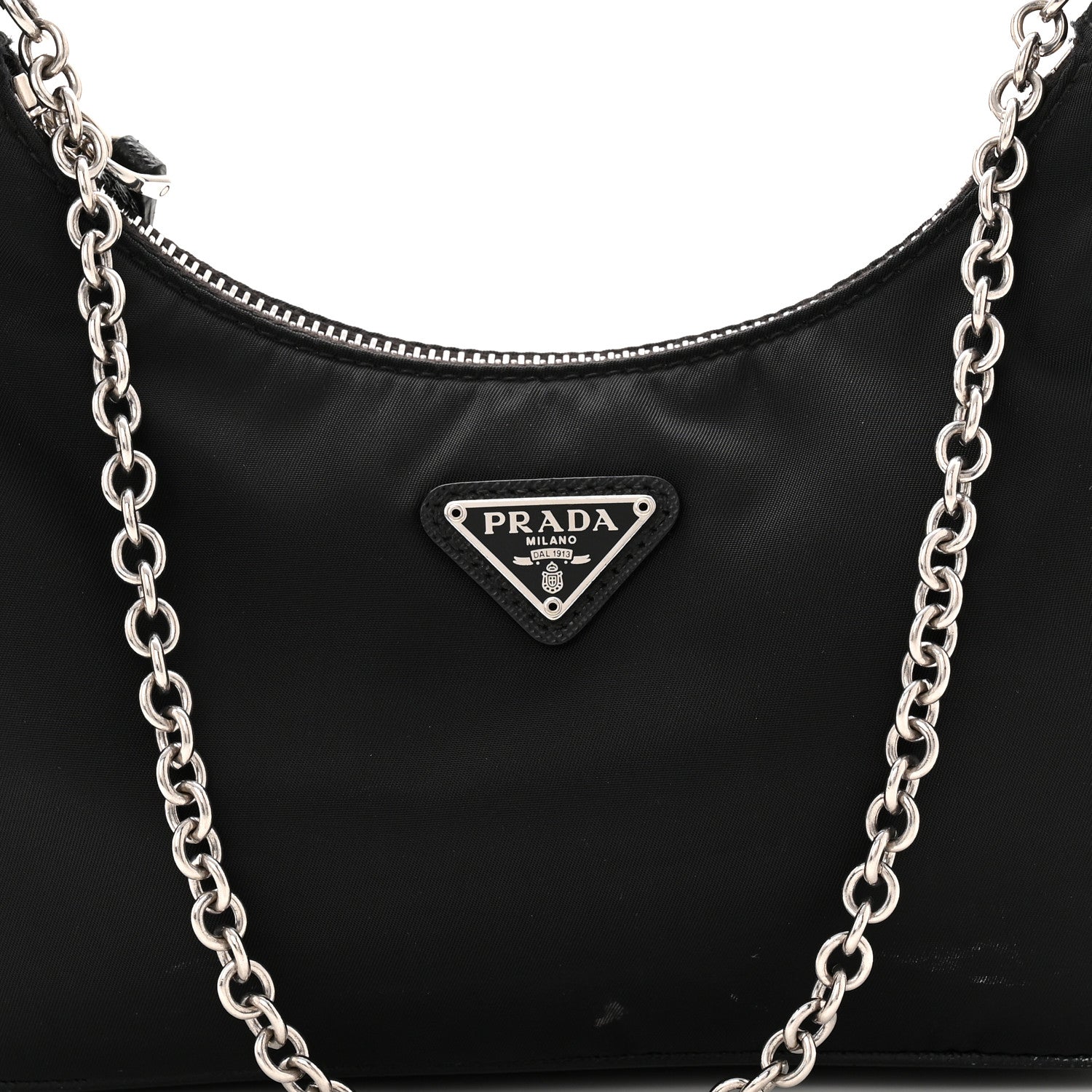 Prada Nylon Re-Edition 2005 Shoulder Bag Black 10 of 13