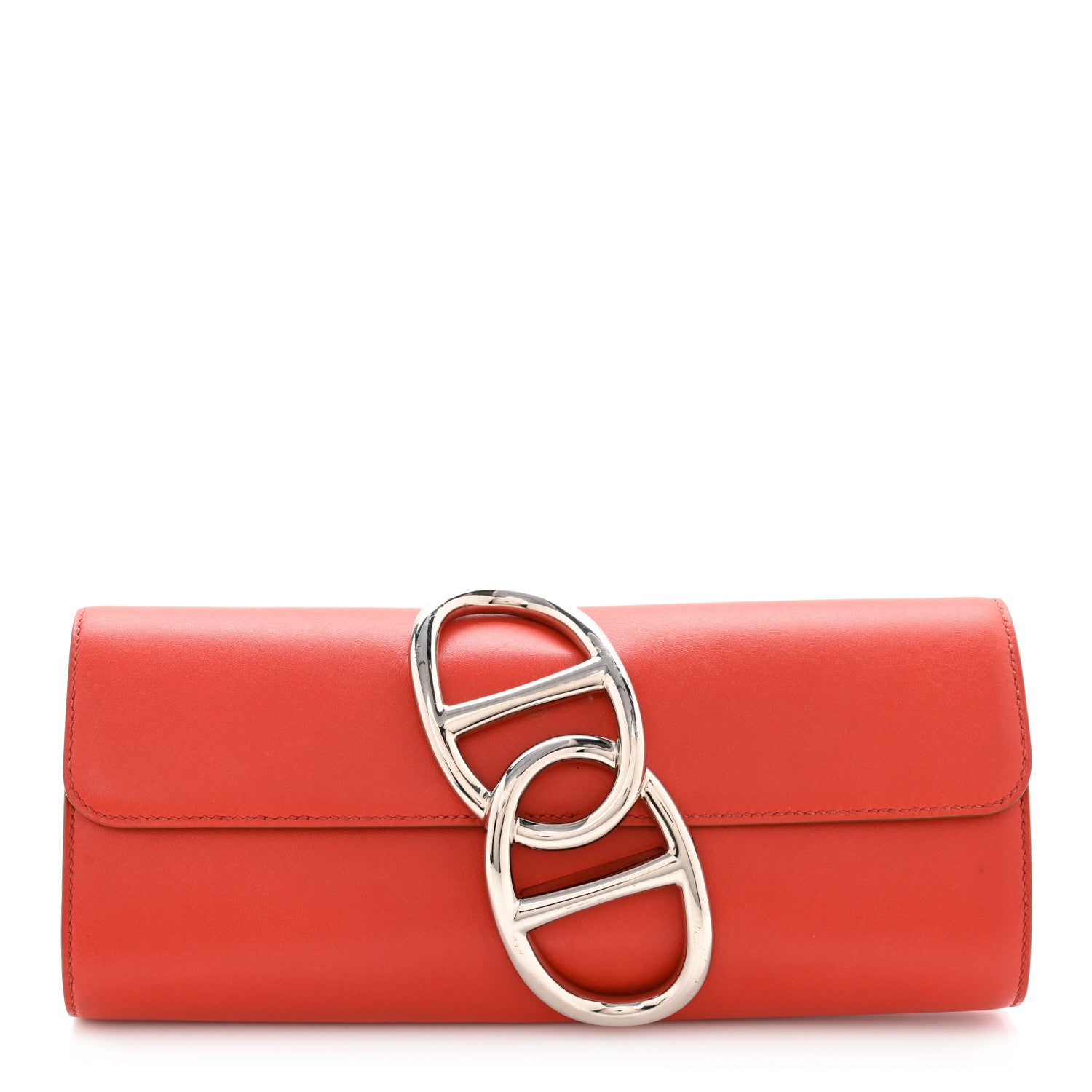 product image of hermes Tadelakt Egee Clutch Sanguine FASHIONPHILE
