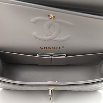 Chanel Caviar Quilted Small Double Flap Grey 5 of 9