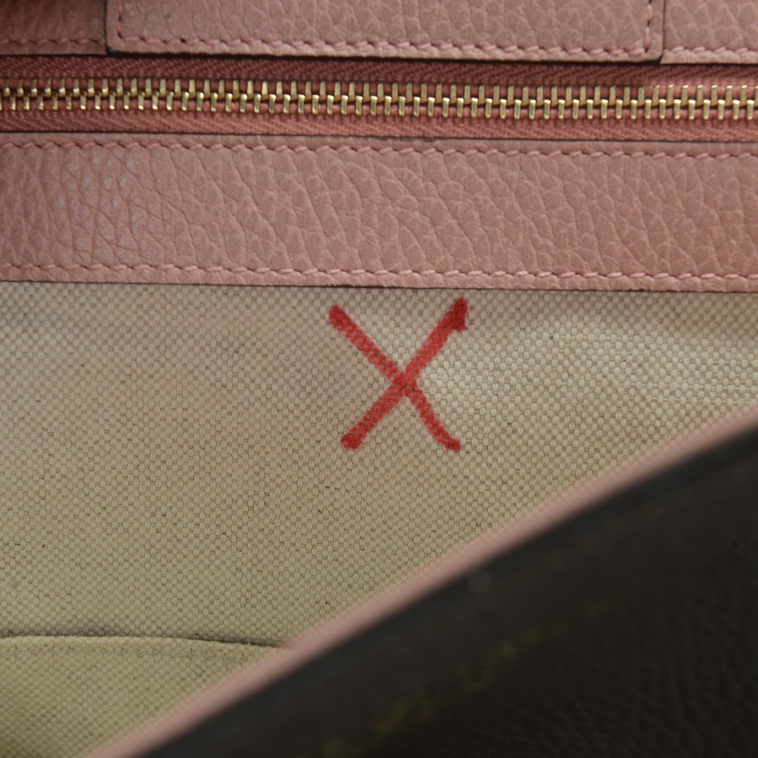 Gucci Dollar Calfskin Small Swing Tote Grey Field Soft Pink 7 of 7