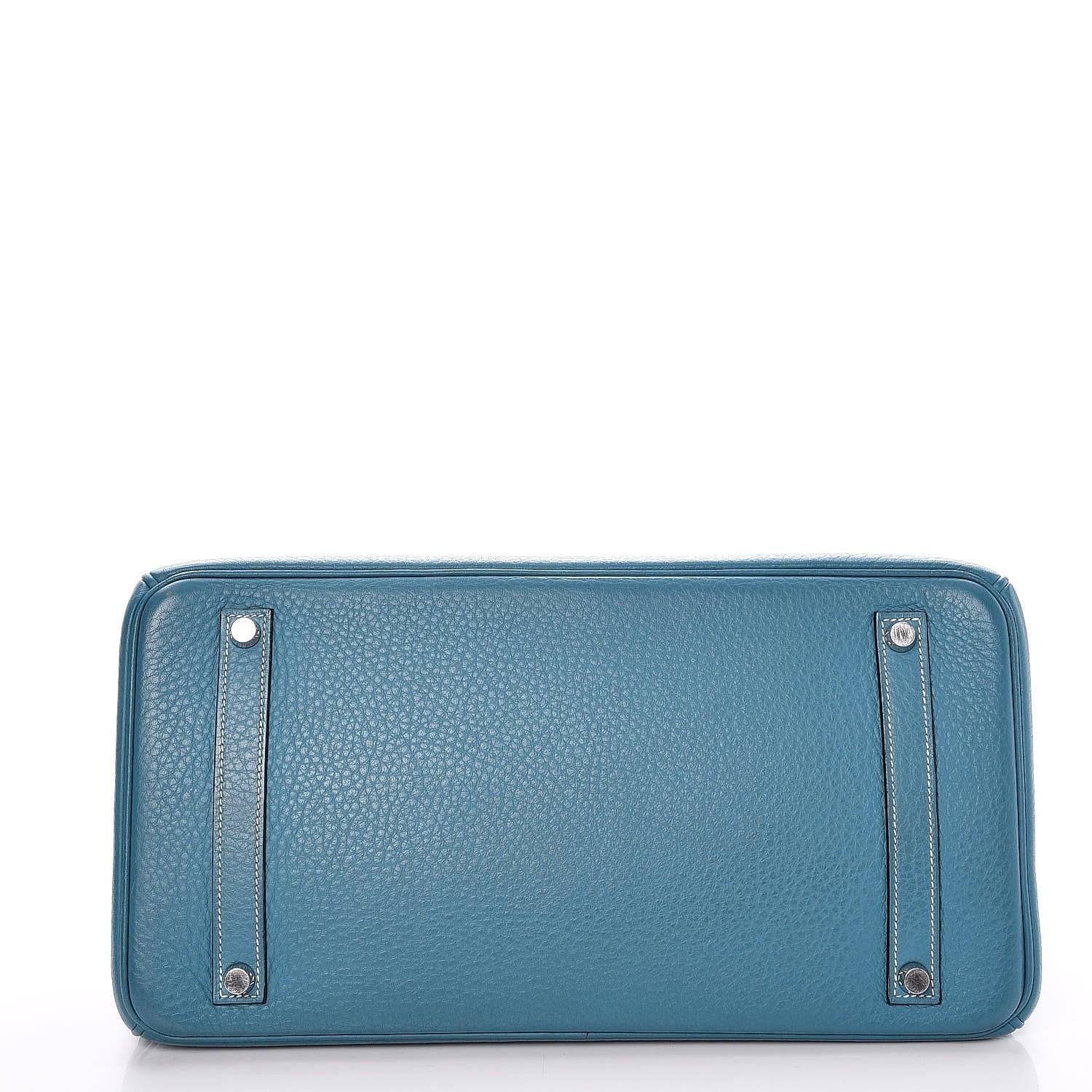 Hermes Taurillon Clemence Birkin 35 Blue Jean 6 of 33