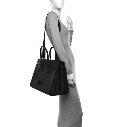 Saint Laurent Grained Calfskin Large Sac De Jour Carryall Black 2 of 9