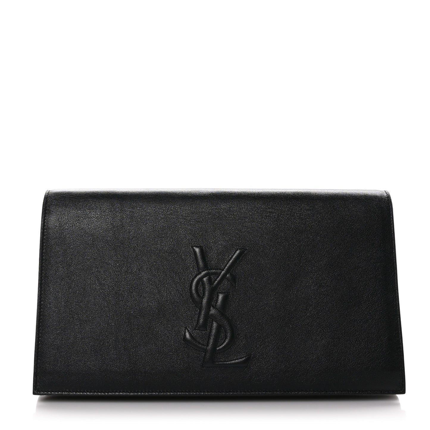 Calfskin Monogram Large Belle De Jour Clutch Black