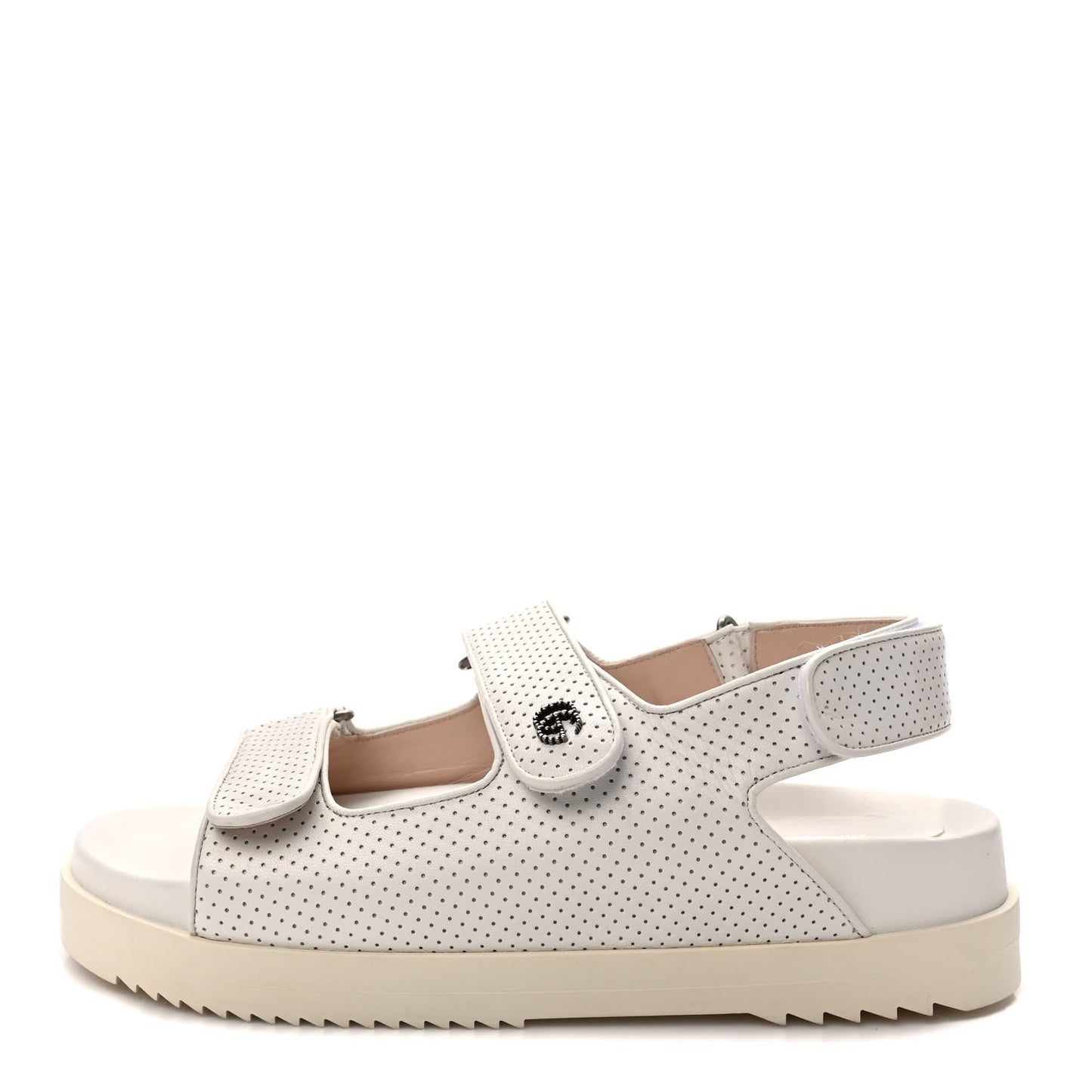 Malaga Kid Mini Double G Perforated Womens Dad Sandals 39 Great White