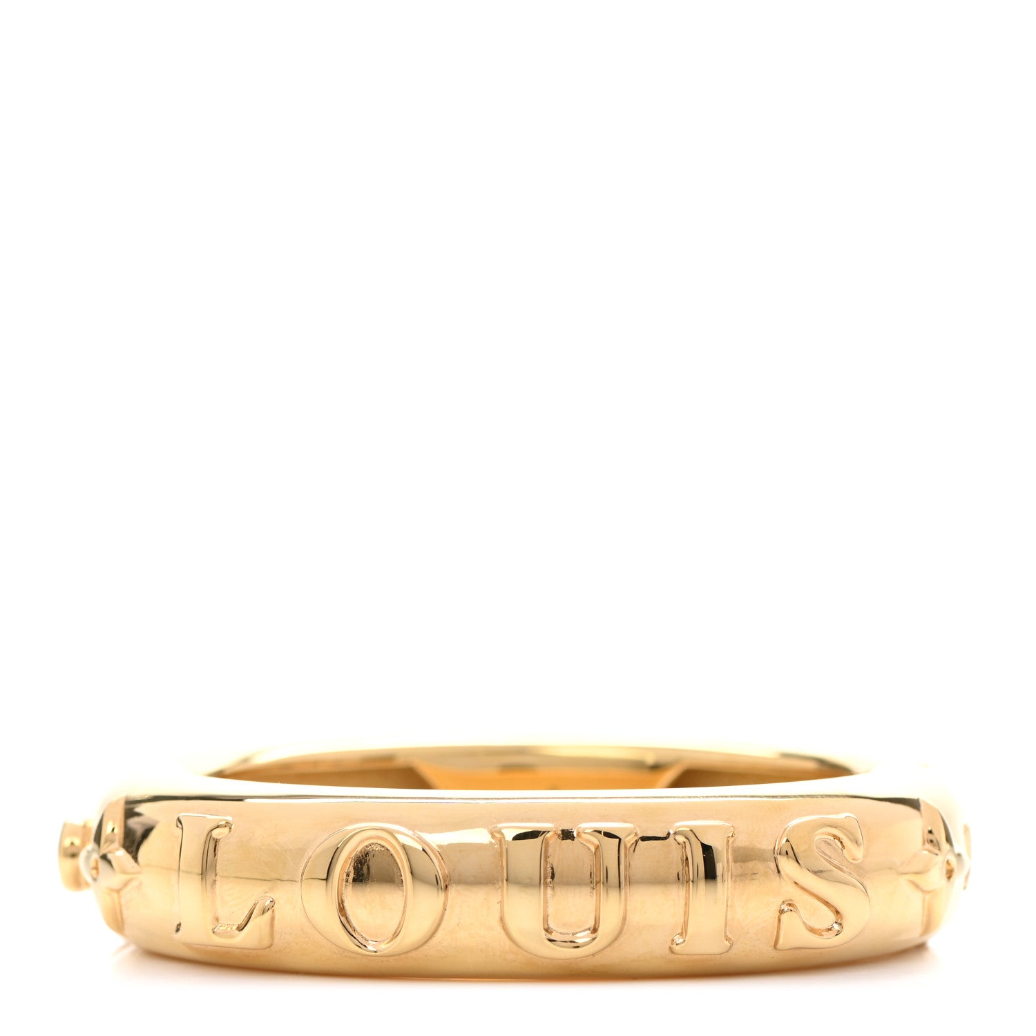 Louis Vuitton Brass Family Bangle Bracelet S Gold 1 of 4
