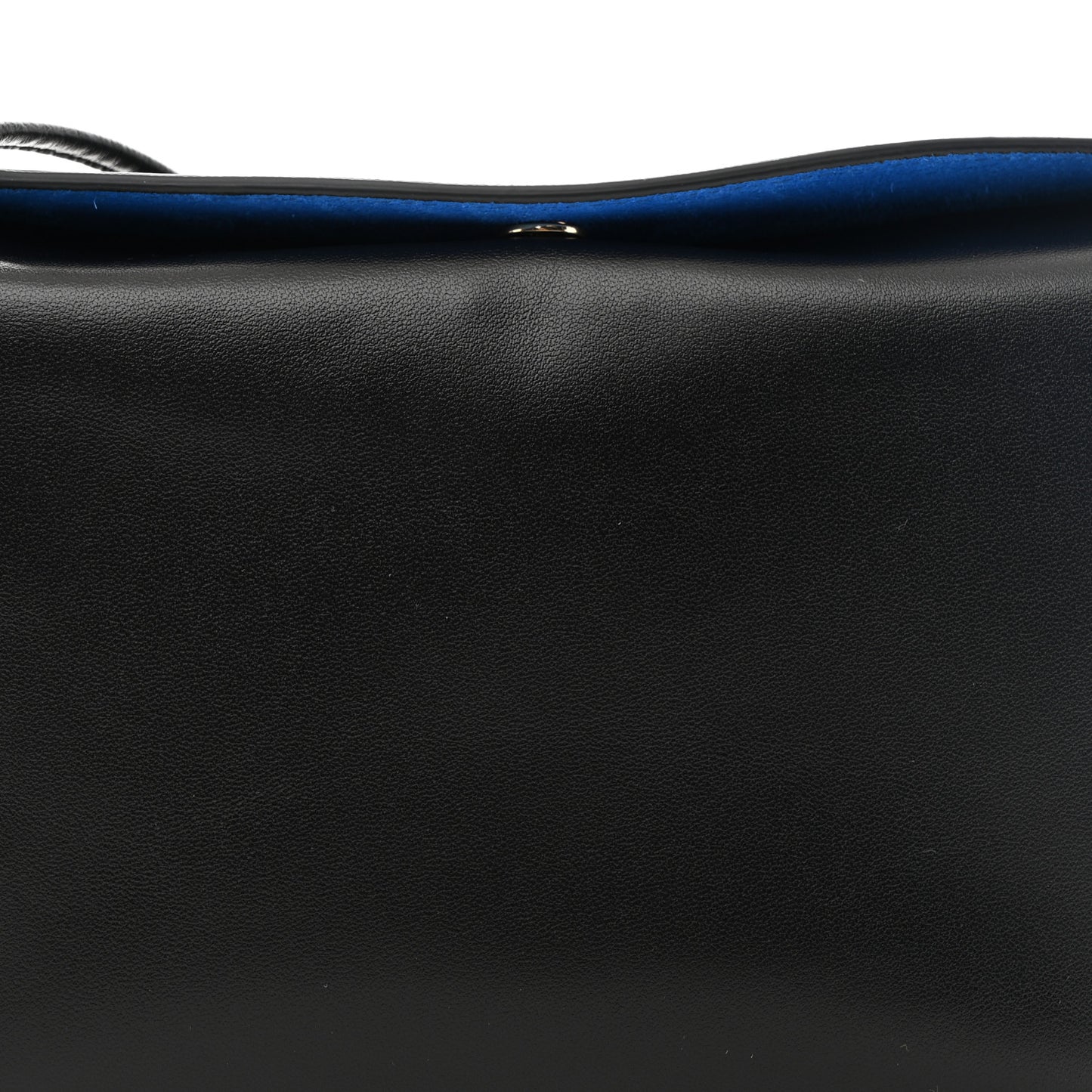 Smooth Lambskin Trio Flap Crossbody Bag Black