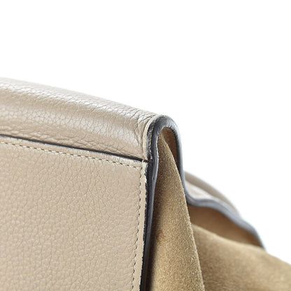 Celine Drummed Calfskin Suede Large Trapeze Dune 10 of 18