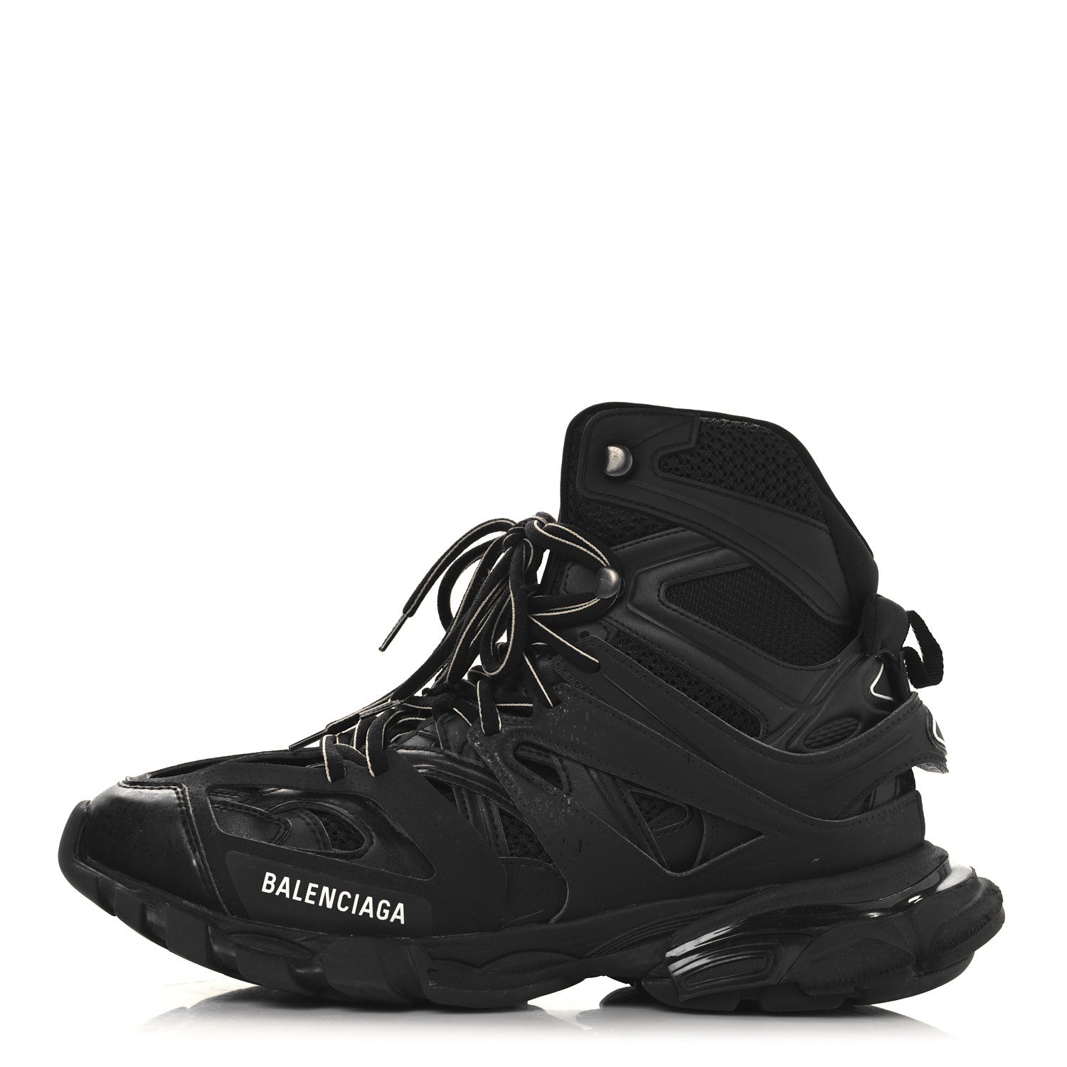 Balenciaga Mesh Nylon Mens Track Hike Sneakers 42 Black 1 of 10