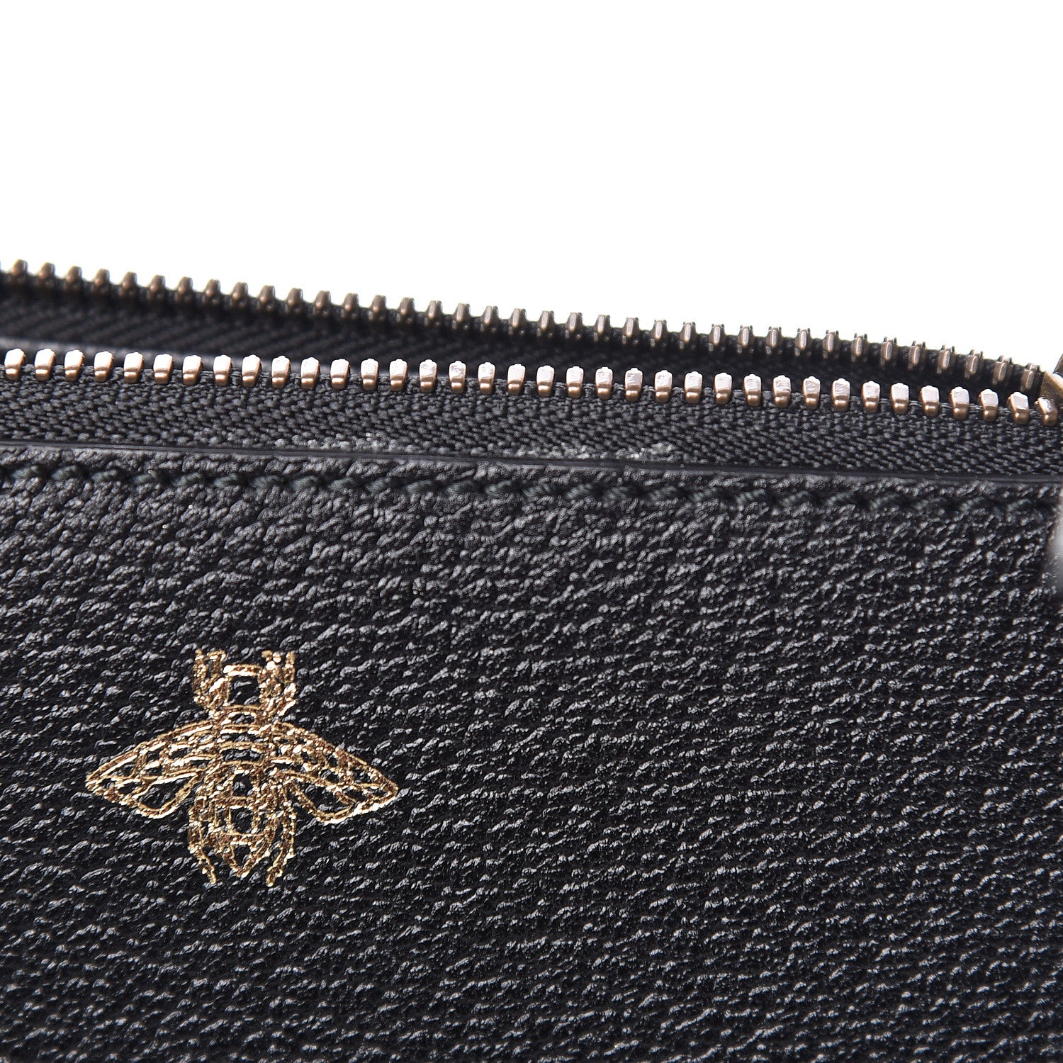 Gucci Grained Calfskin Bee Star Messenger Black 10 of 10